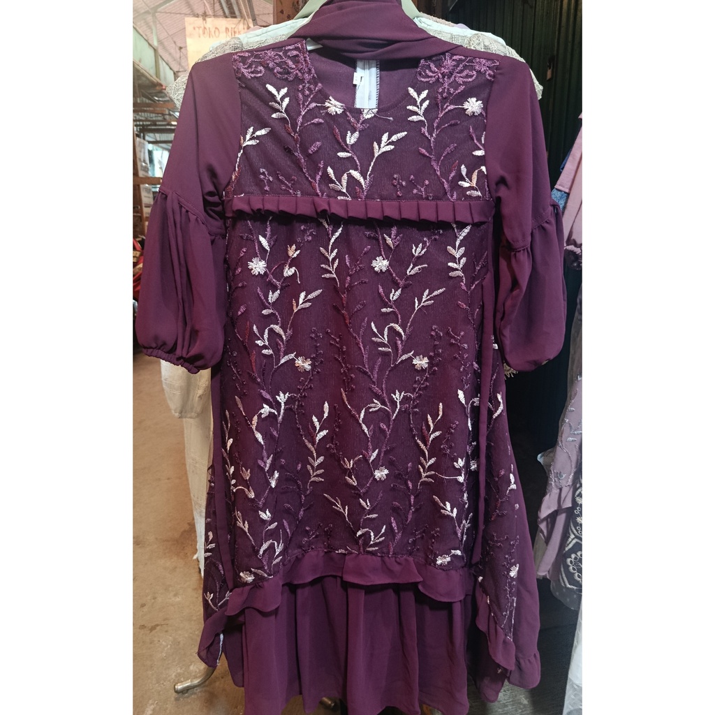 Gamis Wanita Warna Unggu