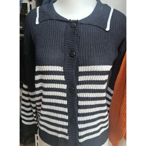 Connexion Garis Cardigan Wanita