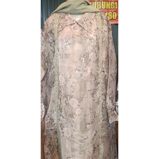 Gamis Wanita ALESHA Motif Bunga