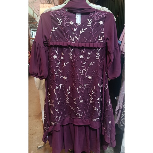 Gamis Wanita Warna Unggu