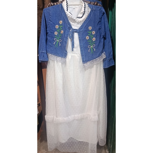 Gamis Wanita Rompi Jeans